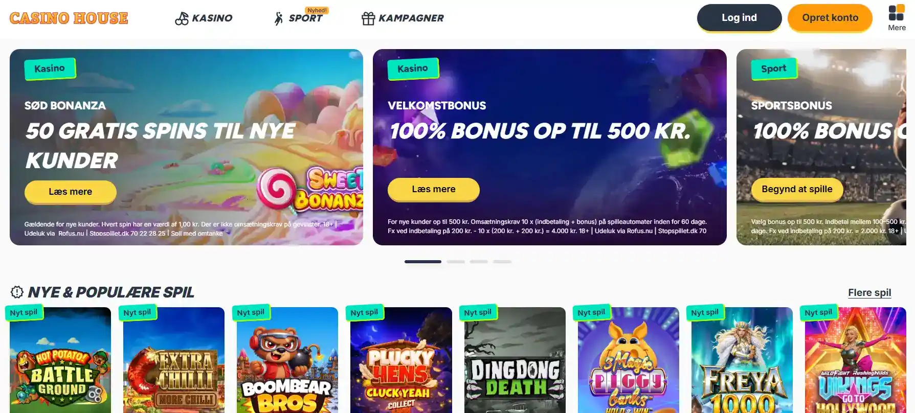 Aktuel visning af Casino House på dansk